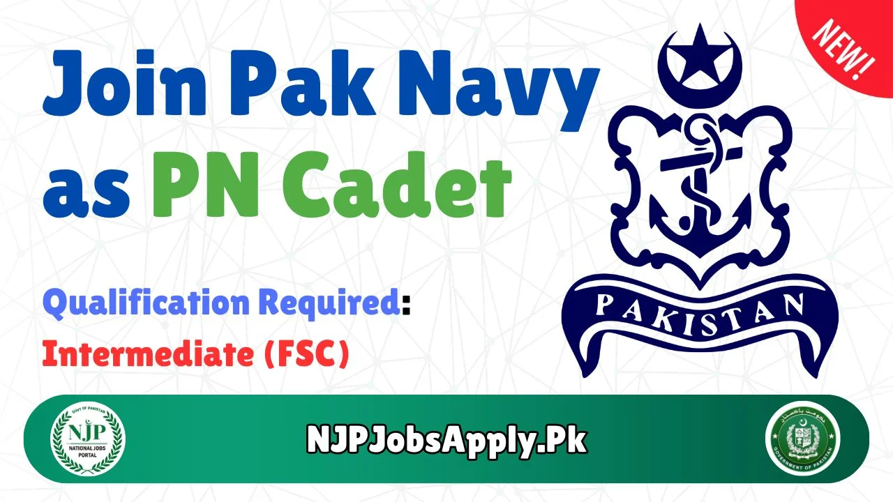 The chance to become a PN Cadet in Pak Navy 2024 is indeed an excellent opportunity for young people with a desire to serve their nation and have a career in the Navy. Candidates must satisfy some specified educational qualifications, age, physical standards, nationality and marital status to qualify for the program. Pak Navy PN Cadet Jobs 2024 In order to become PN Cadet 2024 in Pak Navy they must have passed Matric/ F.Sc./ O & A Levels with atleast 60% marks. The following combinations of subjects are acceptable: Physics, Mathematics and Chemistry Physics, Mathematics and Computer Sciences Physics, Mathematics and Statistics Candidates who have done O & A levels should provide Equivalence Certificate. Age And Physical Standards for PN Cadet Joining date age limit for PN Cadet 2024 is between 16 1/2 to 21 years. Minimum height requirement for male candidates is 5'4" (162.5 cm)and female candidates’ minimum height requirement is five feet (152.4 cm). Male candidates must have at least a weight of one hundred twenty one pounds (55 kg) while female ones should weigh not less than sixty three pounds (46 kg).